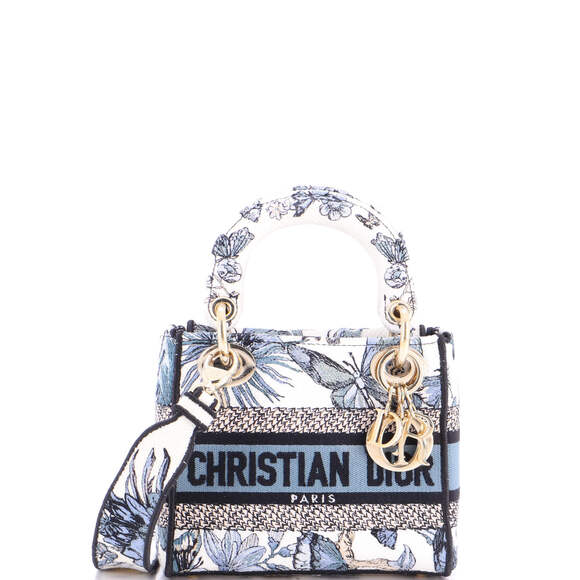 Christian Dior Handbags - Christian Dior Mini Lady D-Lite Bag Embroidered Canvas